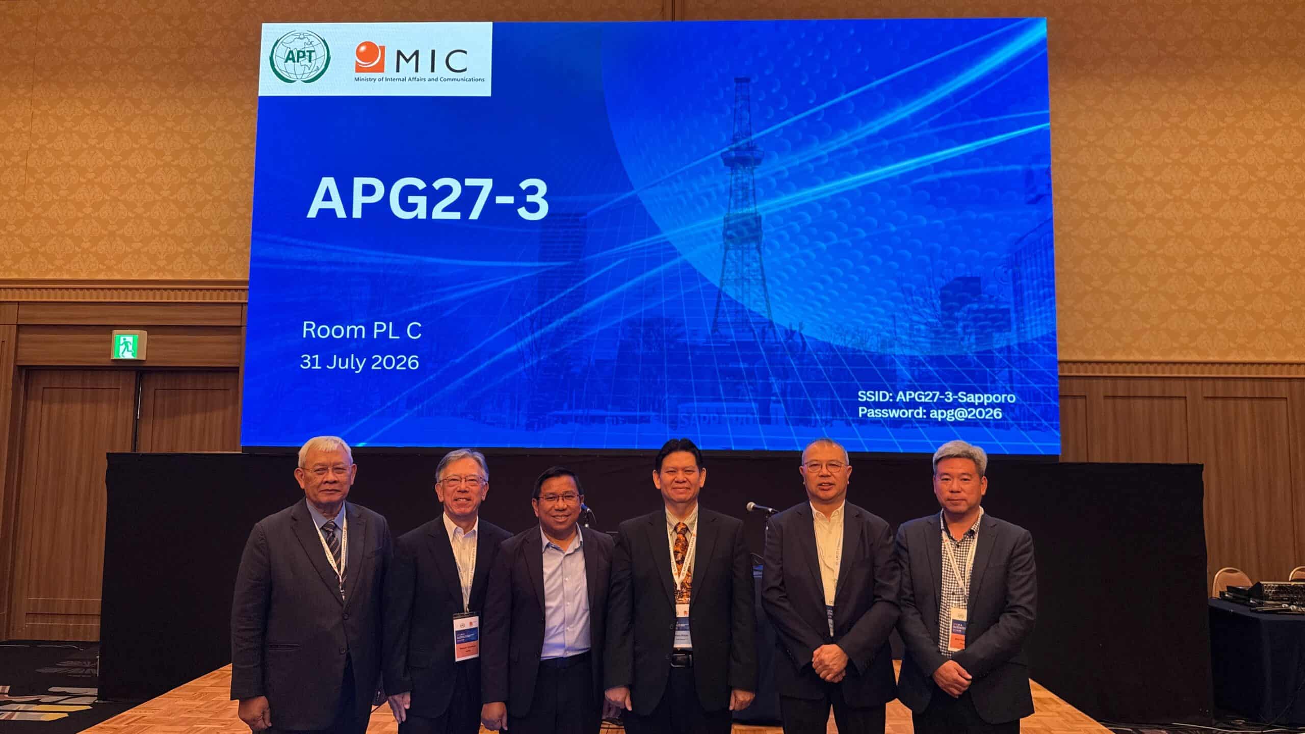 IARU Region 3 Advances Amateur Radio Interests at APT Conference preparatory group (APG) 27–3 in Sapporo, Japan